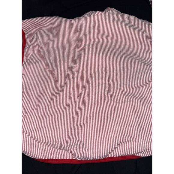 Disney Mickey Mouse Hooded Cape Bath Towel/Cover Up Red Seersucker Small - Picture 5 of 5